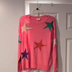 BiBi Pink Star Pattern Sweater
